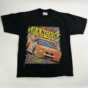 Vintage 1999 Tony Stewart Danger Extreme Power T Shirt Chase Authentics Sz M Tee